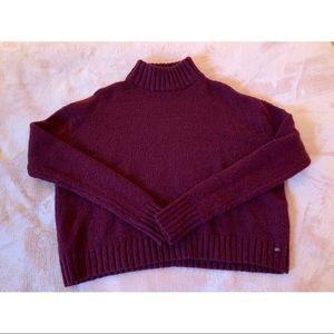 American Eagle Outfitters Burgundy Turtleneck